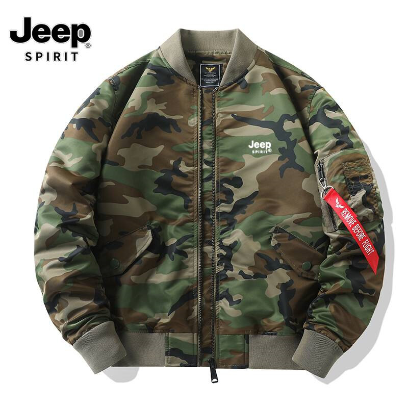 Jeep tinh thần 1941 estd mùa thu Áo rằn ri không quân áo khoác bomber Áo khoác bomber nam áo khoác bomber