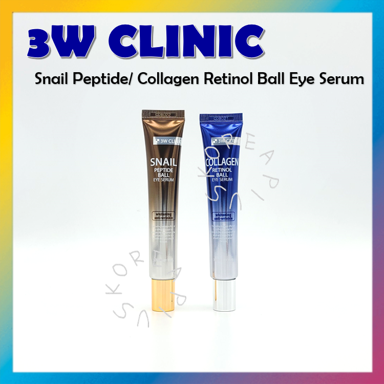 3W CLINIC Snail Peptide Collagen Retinol Ball Eye Serum 30ml