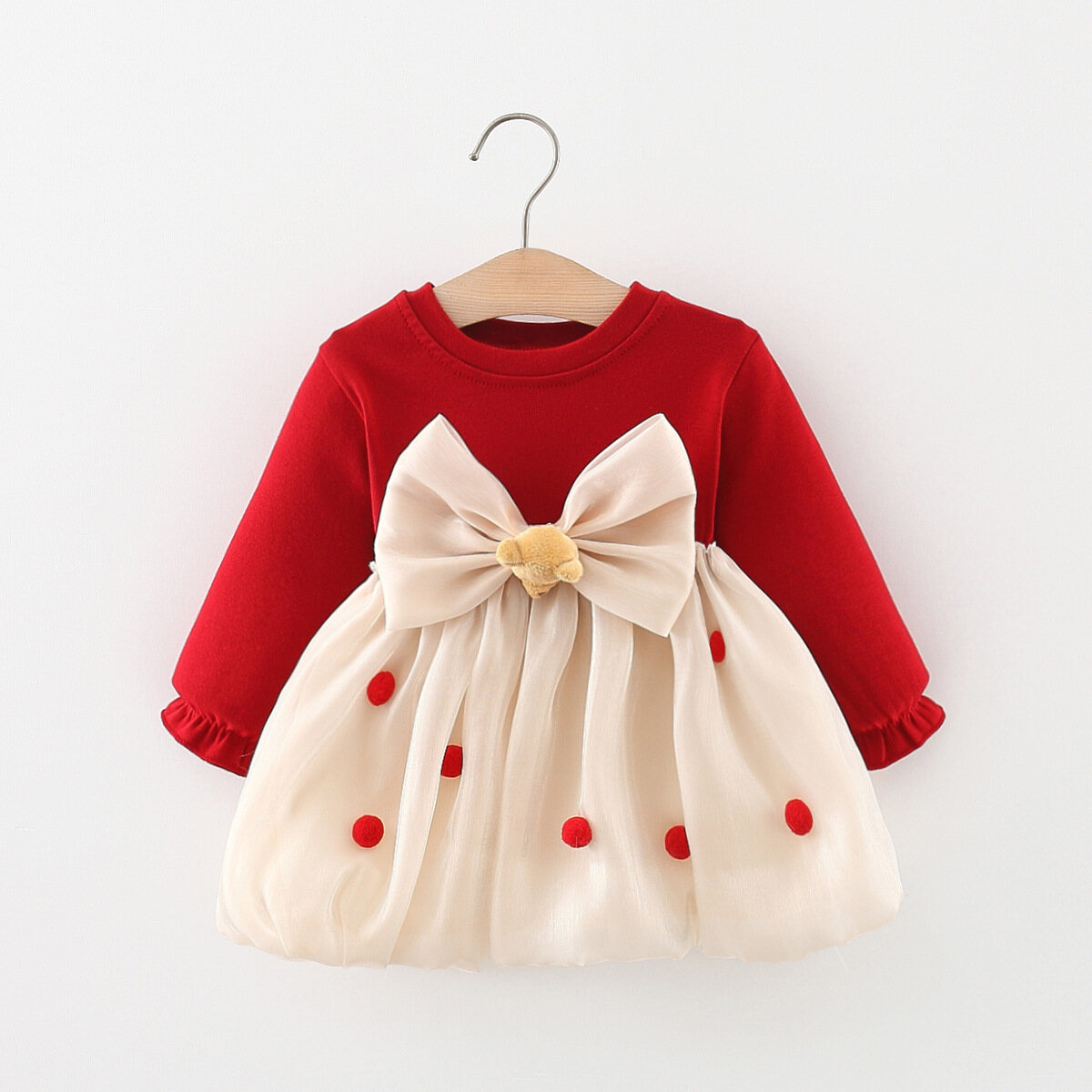 Fancy Dress With Hat For Baby Girl In Cotton Stuff main image 0