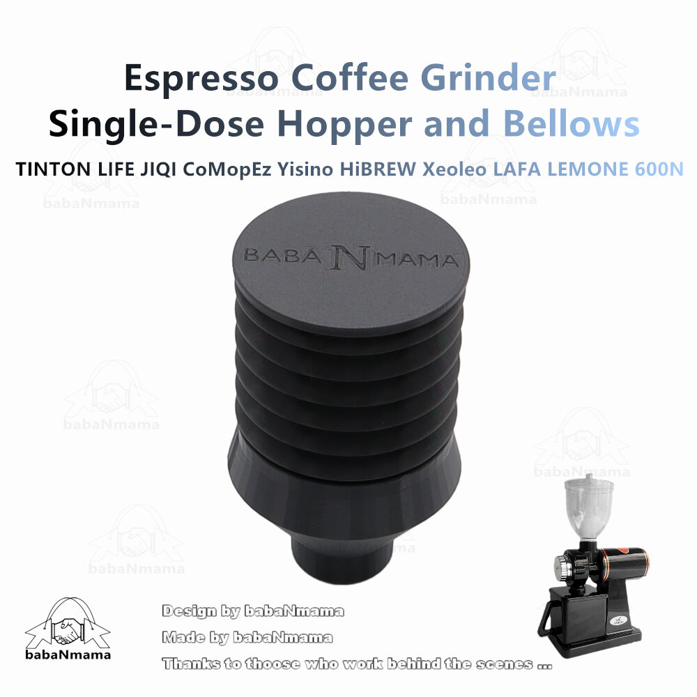Gambar TINTON LIFE JIQI CoMopEz Yisino HiBREW Xeoleo LAFA LM600N Electric Coffee Grinder single dose hopper and bellows