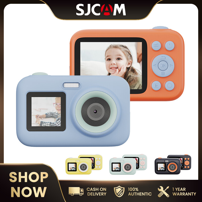 SJCAM FunCam 1080P Digital Camera LCD Screen Dual Screen Lenses for Childeren Kids Birthday Gift Toddler Toy Camera Educational DIY Photography