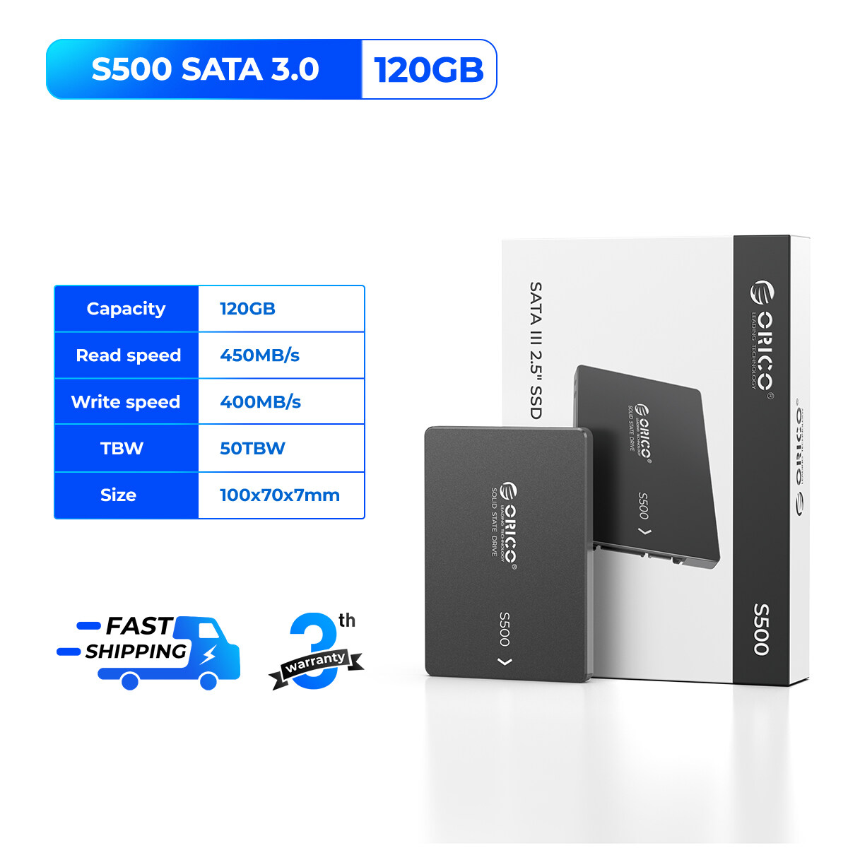 Orico 2.5 ổ SSD SATA 1TB 2TB 4TB sức chứa lớn 2.5 inch SATA3.0 nội bộ trạng thái rắn thiết kế ổ cứng
