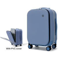 Mixi 18/20/24 Inch Women Front Opening Carry-on Suitcase Men Side Open Lightweight and Durable Aluminum Frame Trolley Case M9260