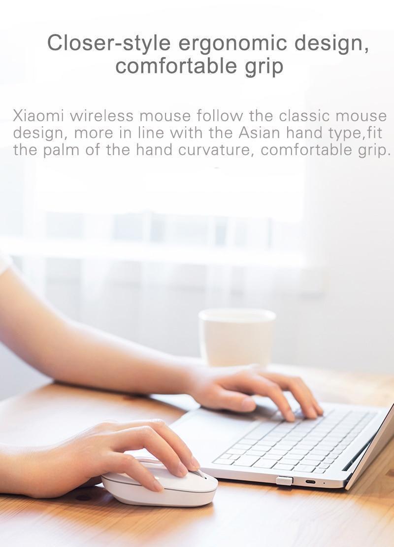 Original Xiaomi Mi Wireless Mouse Portable Mice Remote Wireless Optical Bluetooth 4.0 RF 2.4GHz Dual Mode Mini Mouse For Windows (8)