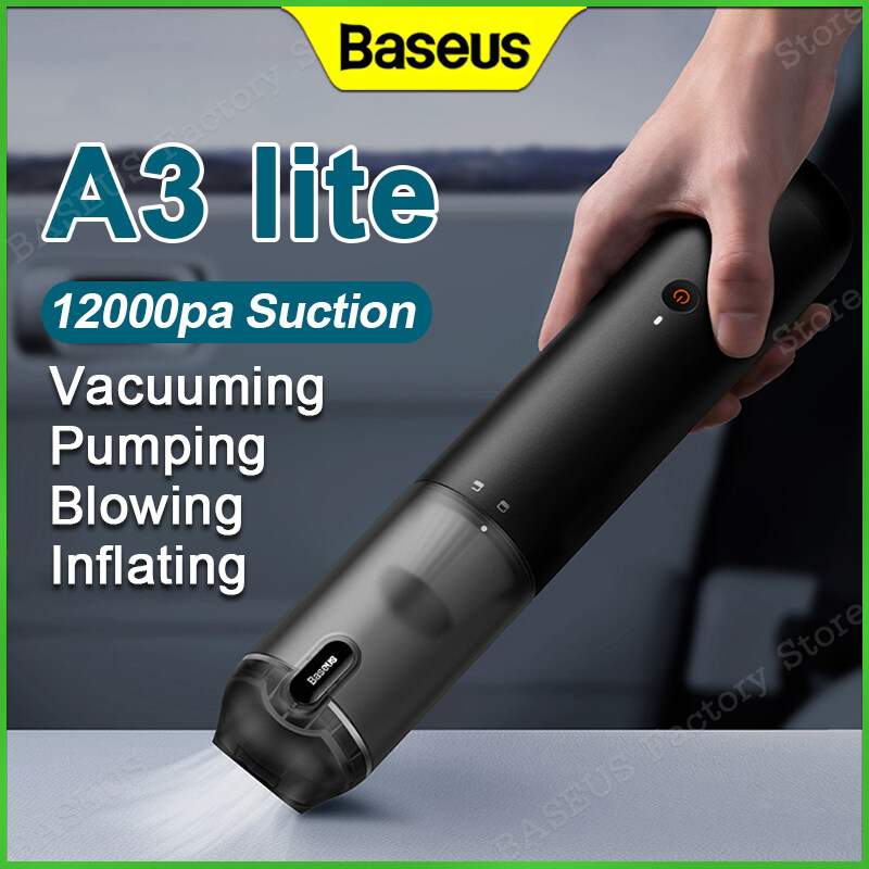 Baseus A3 Lite 12000Pa Car Vacuum Cleaner Airflow Pump Wireless Portable