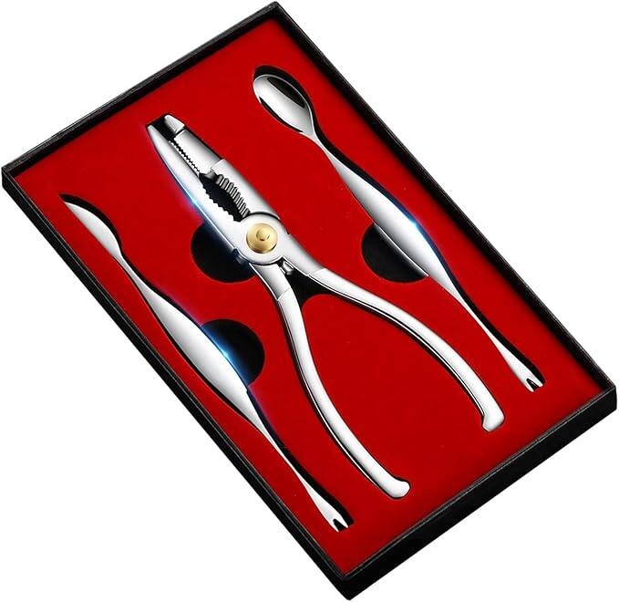 Seafood Tools (Exquisite 3-piece set) Lobster Crackers and crab crackers apply to lobster ,crab,crab legs,king crab legs,nut