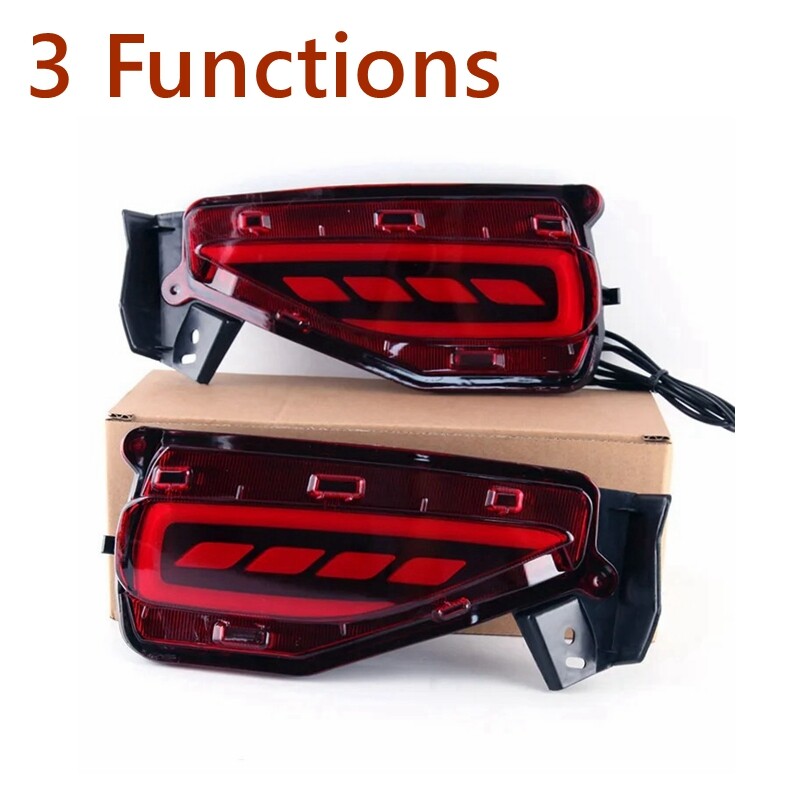 Cản sau đèn cho TOYOTA FORTUNER 2016 2017 2018 2019 2020 cản sau/Đèn Phanh LED (loại 1 màu đỏ) cả 4x