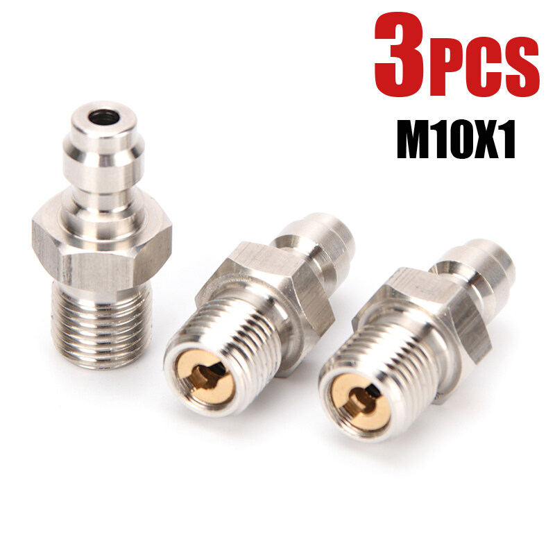 1 cái/2 cái/3 cái/5 cái mối nối lắp nhanh điền Adaptor m10x1 bspp ren NPT cắm ngắt kết nối cho PCP B