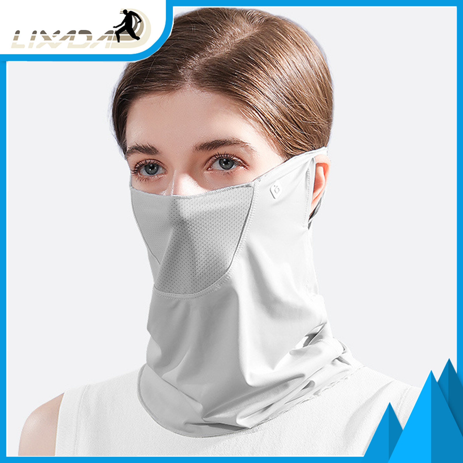 Khăn che mặt mùa hè cho nữ khăn che mặt thoáng khí vòng đeo cổ chống tia uv cho thể thao ngoài trời