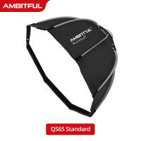 AMBITFUL QS65 65cm QS90 90cm Quickly Release Bowens Mount Octagon Softbox + Honeycomb Grid Outdoor SoftBox for Photography Studio Flash As Triopo Softbox