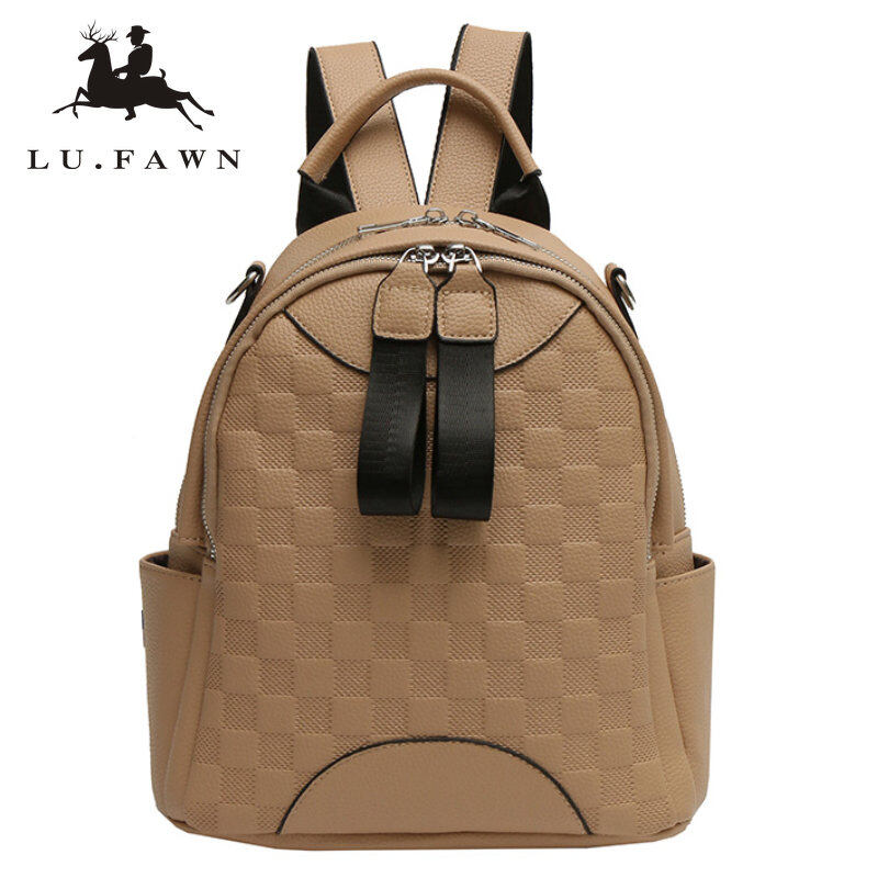 Ba Lô Chống Nước Mới LU FAWN Ba Lô Nữ Sức Chứa Lớn Thiết Kế In Hình Gấu Dễ Thương, Cặp Học Sinh Chống Trộm Theo Xu Hướng （ 6637 ）
