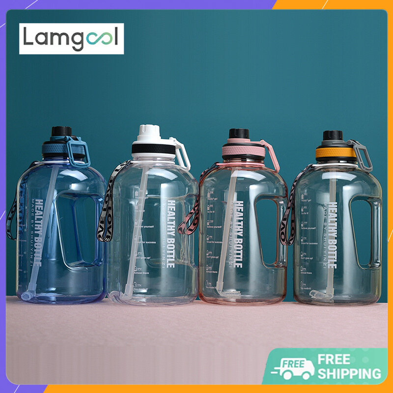 Cốc Nước Dung Tích Lớn 2,2 L Bình Nước Lớn Bằng Rơm Gallon Thể Thao Thể Dục Thùng Nhựa Chịu Nhiệt Độ Cao Thùng Nước Thể Thao Ngoài Trời Cốc Không Gian Cốc Nước Di Động Ngoại Cỡ