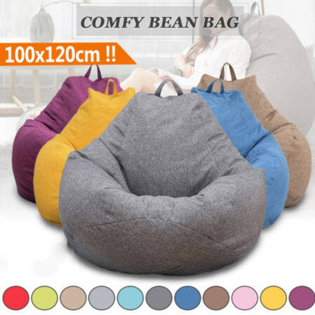 M/XL Luxury Bean Bag Chair Cover for Indoor/Outdoor Use