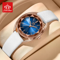 Fatelove Watch for Women Boutique Watch Diamond Inlaid Simple Leather Strap Korean Style Original Authentic Luminous Waterproof