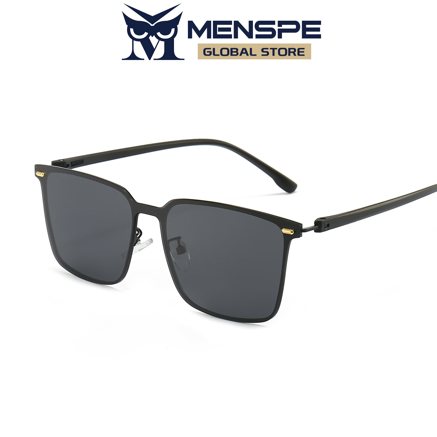 Menspe Kính mát Kính mát lái xe kính phân cực TAC Kính mát nam giới và phụ nữ kính thủy triều thương hiệu kính mát Retro chống chói kính râm lái xe UV400