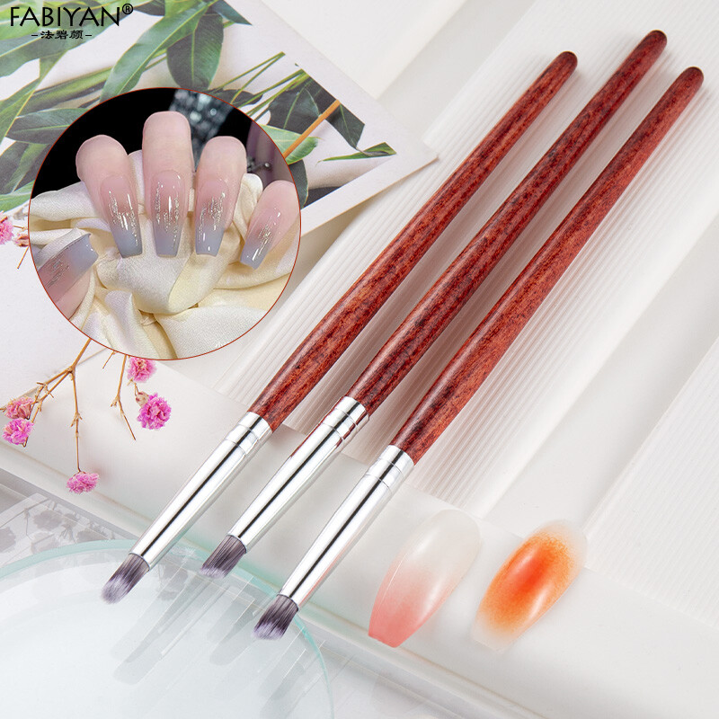 Bàn chải móng móng nghệ thuật cọ đổ màu gel UV sơn móng tay nghệ thuật Gradient bút vẽ