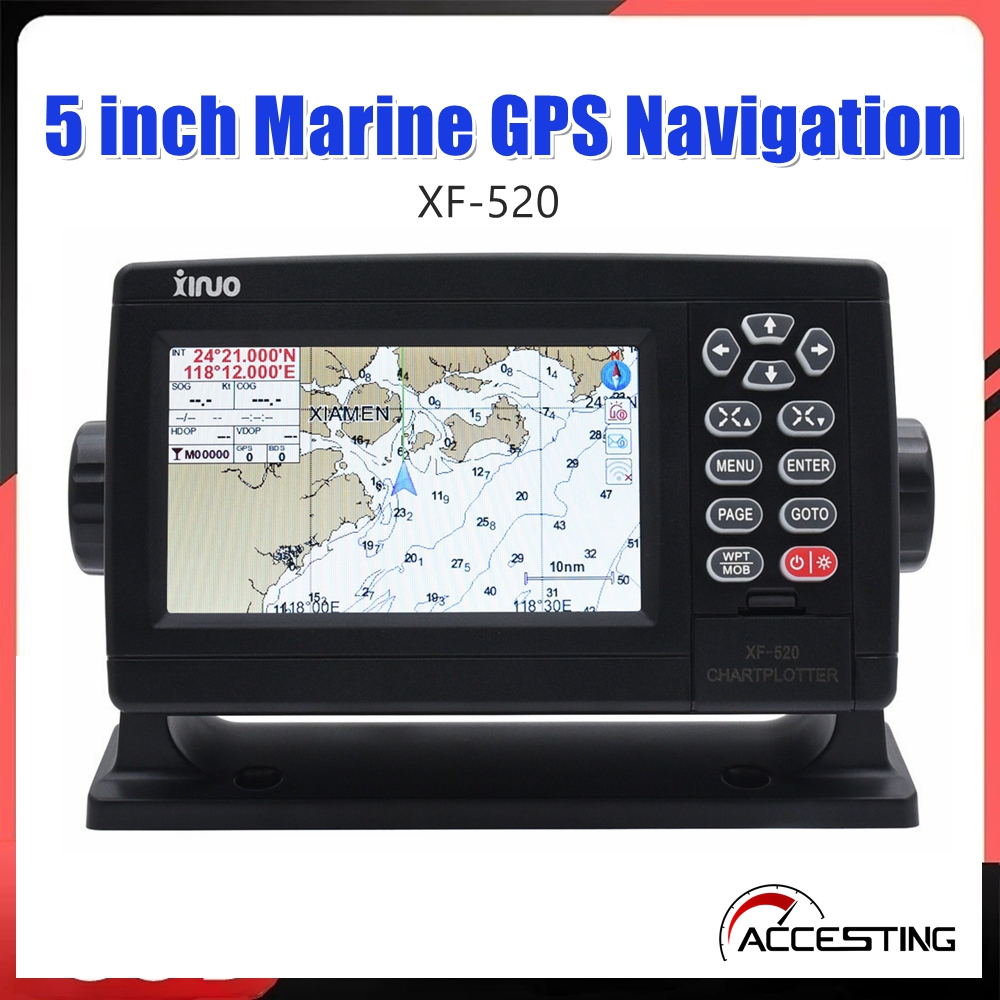 XF-520 5 inch Marine GPS Navigation GPS Boot with Color TFT LCD Display IPX6 Water Tank Boot Card for Marine Ship Accessories，10~36V ราคา 13,967 บาท*ส่งฟรี