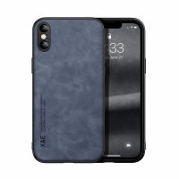 Ốp Điện Thoại Cho iPhone X XR XS Max Ốp Lưng Bọc TPU Nam Châm Cảm Ứng Da Sang Trọng Cho Xe Hơi