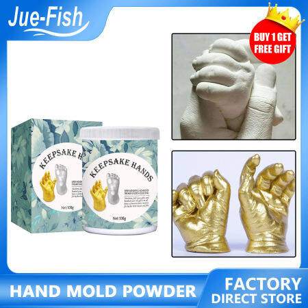 Diy Baby Hand Foot Casting 3D Hand & Foot Print Mold Powder Plaster Casting Kit Handprint Footprint Keepsake Gift Baby Memorial 3D Plaster Molding Clone Powder Kids Handprints Footprints Baby Hand Foot Save Modeling Clay Mini Kit