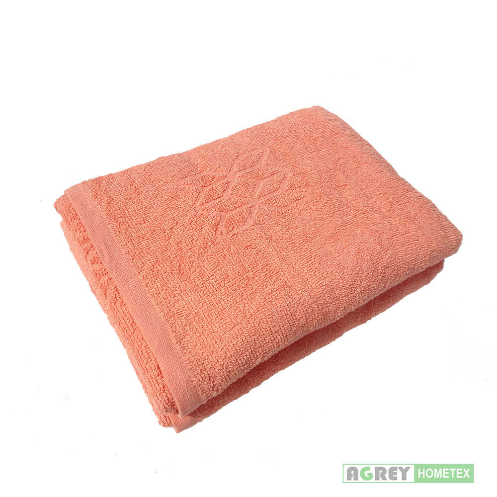 peach coloured towels