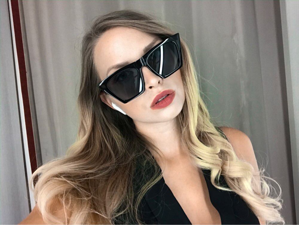 dark black women's sunglasses