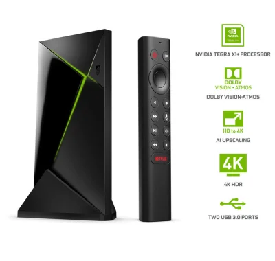 NVIDIA SHIELD Android TV / TV PRO 4K HDR Streaming Media Player; High Performance, Dolby Vision (1)