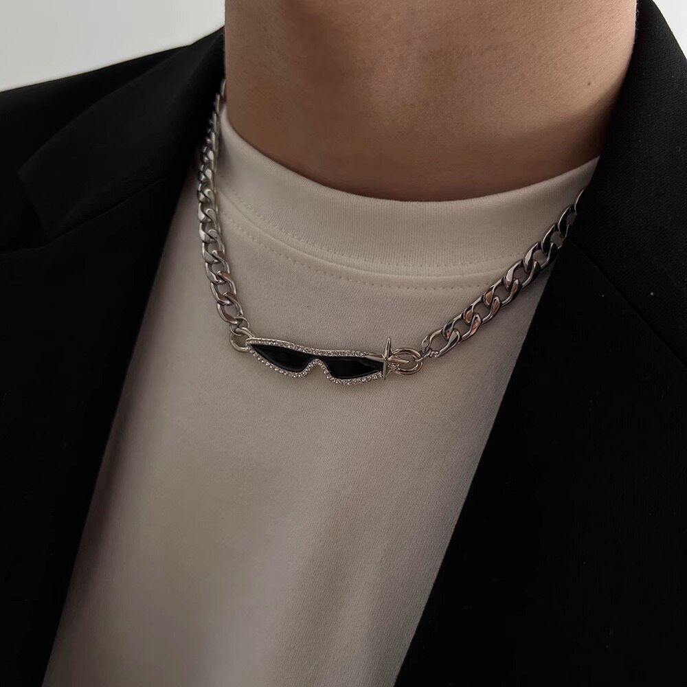 Trang sức nam vòng cổ bằng thép titan Unisex