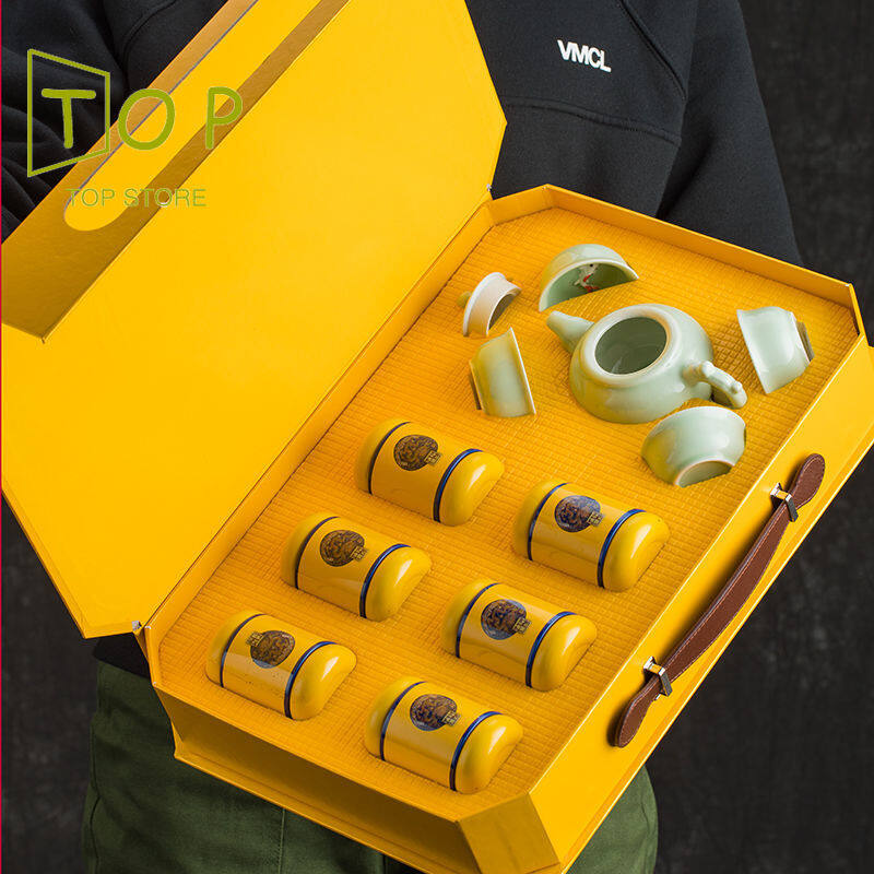 Gambar [Quality Guaranteed, In Stock] Jin Junmei Dahongpao Lapsang Souchong Black Tea Tea High end Gift Box Gift With Tea Set 250g ????