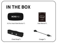 XOSS X2 Pro Heart Rate Sensor Independent Record Chest Strap HRM Monitor Bluetooth ANT+ Health Fitness Smart Bicycle Sensor