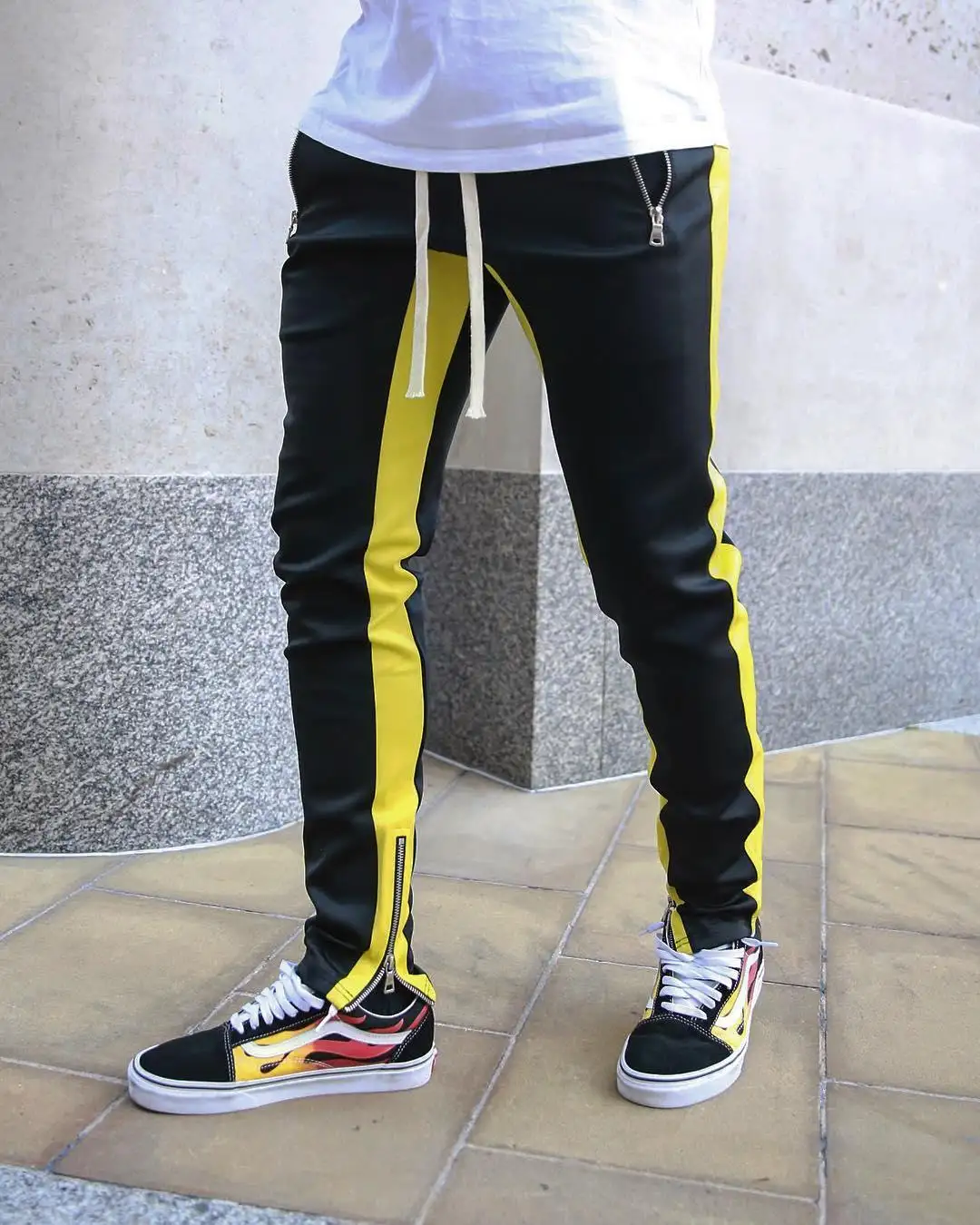 mens joggers casual pants fitness men sportswear tracksuit bottoms skinny sweatpants trousers black gyms jogger track pants