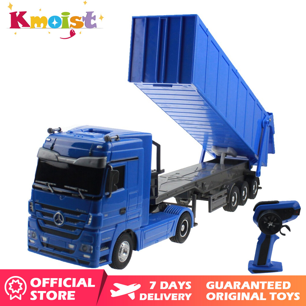 Kmoist Heavy Duty RC Dump Truck 1 32 2.4G Container Trailer Truck