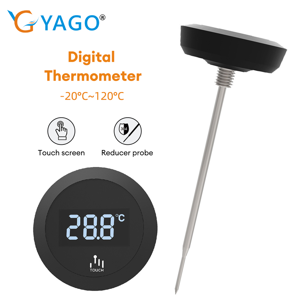 RCYAGO Digital Thermometer Electronic Touch Screen Coffee Maker Thermometer Food Thermometer ราคา 289 บาท*ส่งฟรี