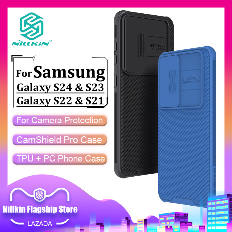 Nillkin Thời Trang Máy Ảnh Bảo Vệ Ốp Lưng Cho Samsung Galaxy A55 5G S24 Ultra S24 Plus S24 S23 S22 S