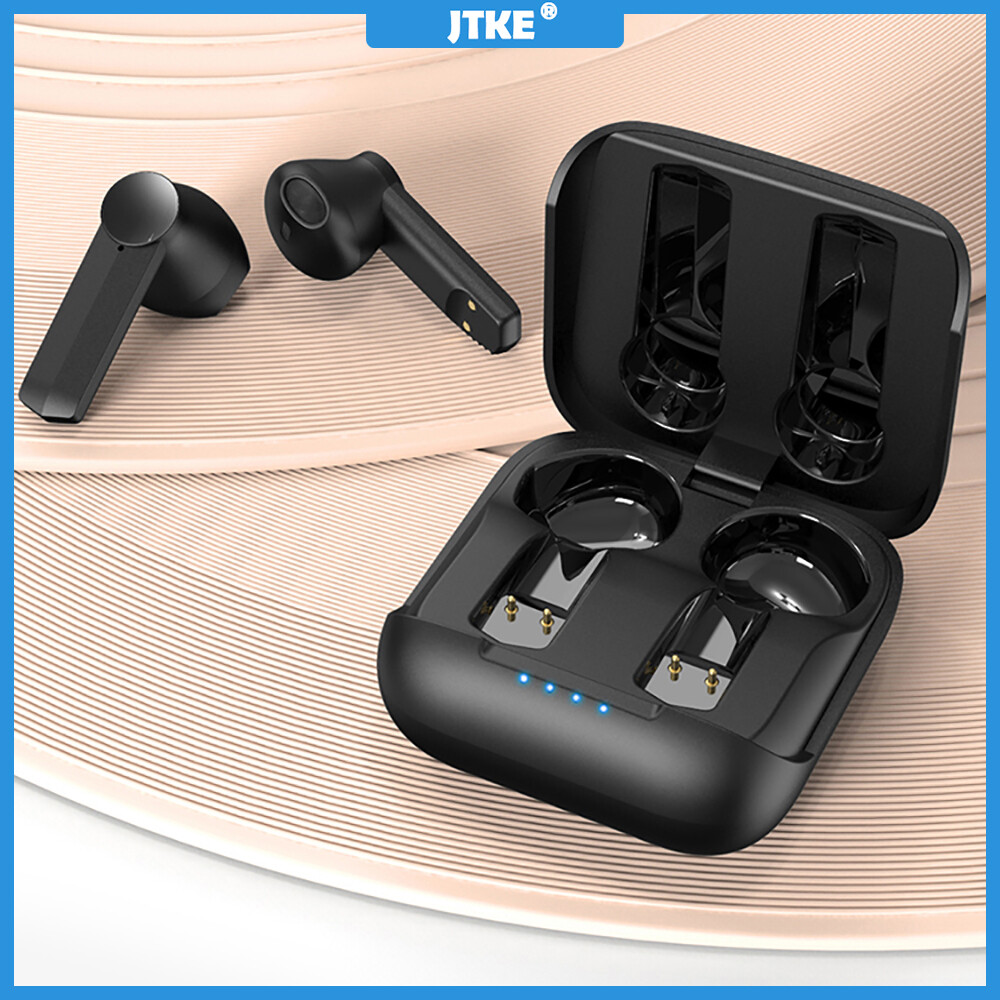 Jtke tai nghe bluetooth 5.2 tai nghe âm thanh hifi 9d tai nghe thể thao chống nước tai nghe không dây tws có mic