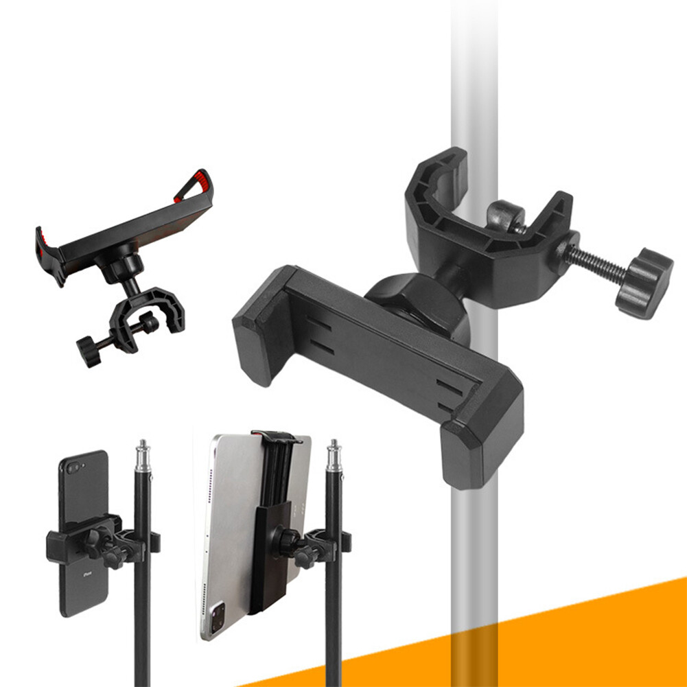 Giá đỡ điện thoại giá đỡ hỗ trợ micrô xoay 360 độ thông dụng cho điện thoại di động và máy tính bảng kẹp điện thoại giá đỡ chương trình phát nhạc trực tiếp