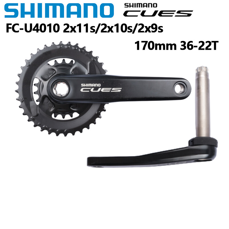 Shimano cues FC u4010 crankset 170mm 36-22T 2x1S/10S/9S quây đạp xe leo núi chainring wheelset xe đạp núi phần