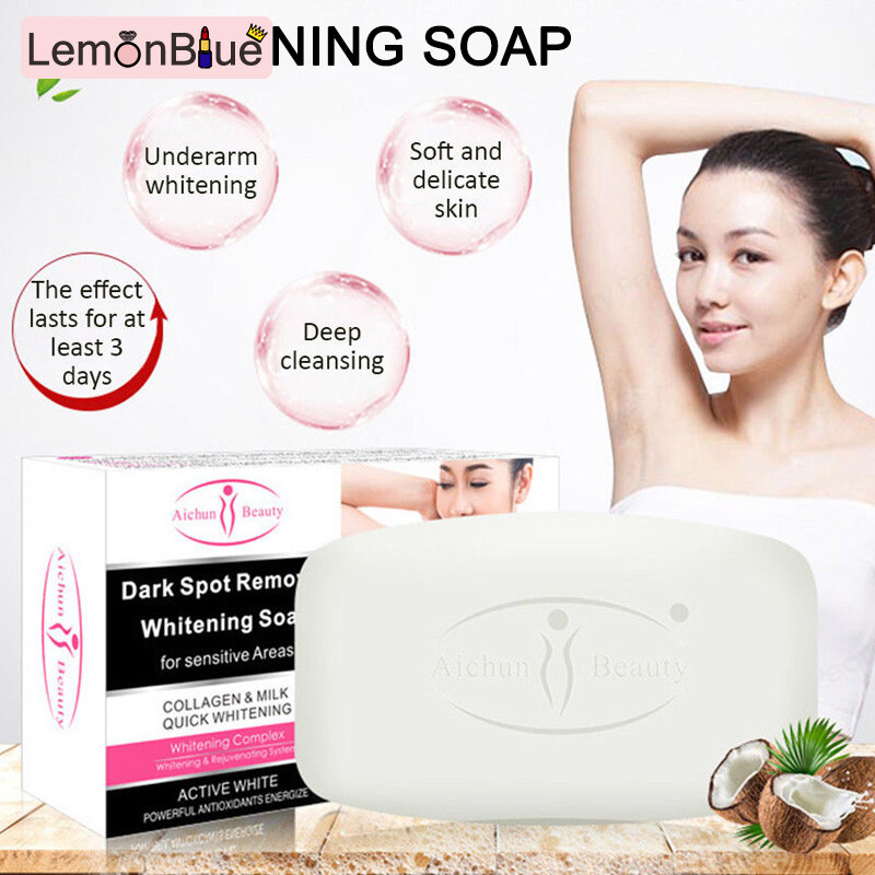 Gambar LemonBlue 100g Private Parts Whitening Soap Dark Spot Melanin Remove Body Soaps for Armpits Arm Neck Leg Back