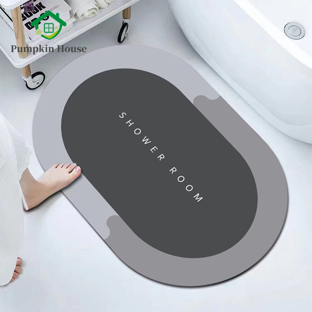 Thảm Chùi Chân Thảm Sàn Thảm Phòng Tắm Nhanh Khô Thảm Diatomite Mềm Thảm Sàn Phòng Khách Nhà Vệ Sinh Chống Trượt Tấm Lót Sàn Siêu Thấm