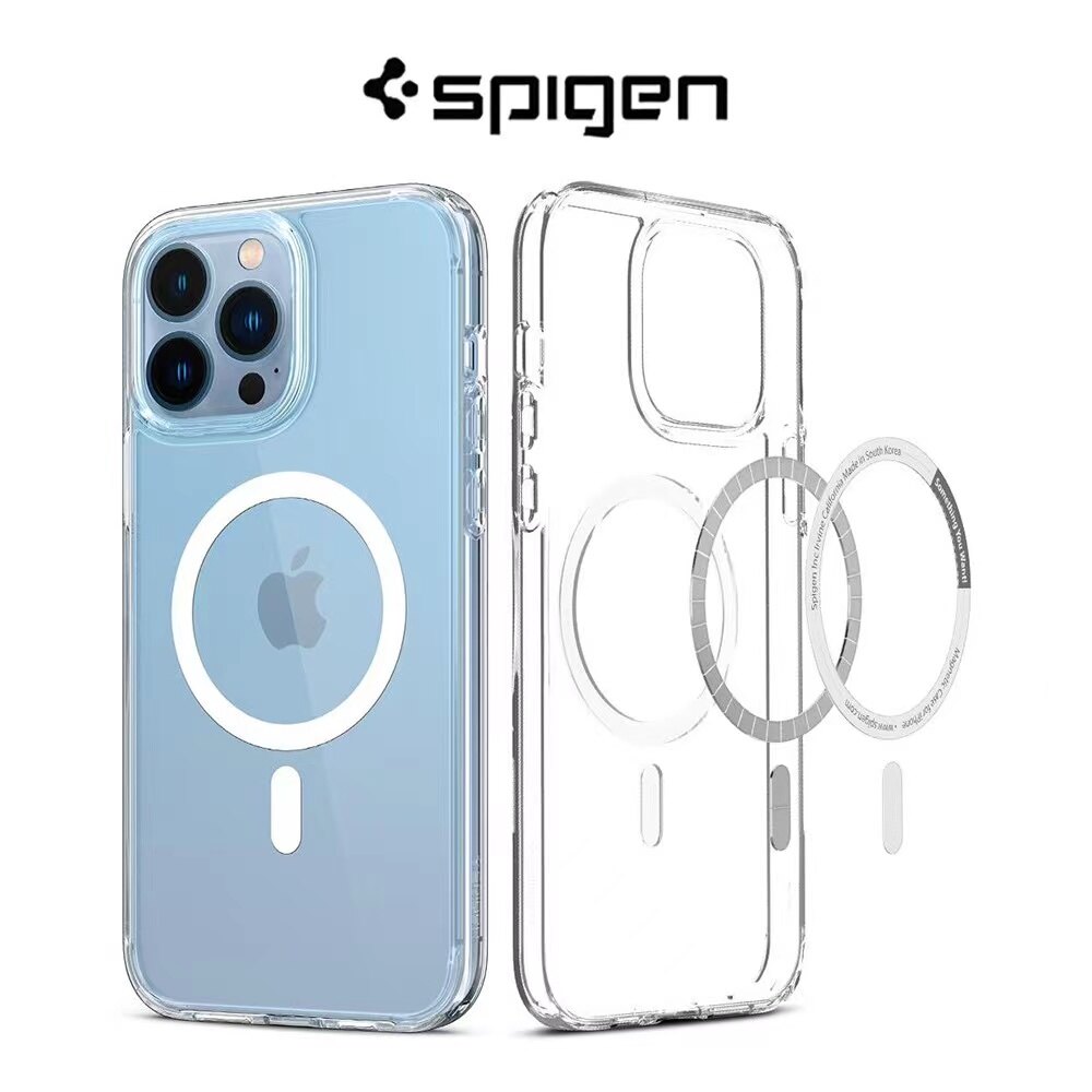 Spigen ốp lưng điện thoại cho iphone 14 pro max 14plus iphone 13 pro max 12 pro max ốp lưng chống sốc ốp lưng điện thoại trong suốt cao với magsafe