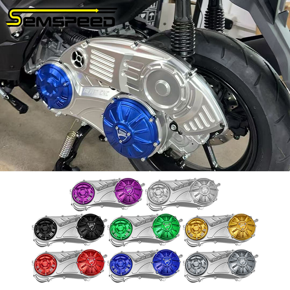 SEMSPEED For Yamaha Aerox NVX 155 125 V2 V3 2021-2025 Motorcycle CNC Crankcase Cover Crank Case Transmission Guard ราคา 11,544 บาท*ส่งฟรี