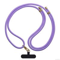 CASETiFY Rope Phone Strap with Card Adjustable Phone Lanyard with Patch Mobile Phone Hanging Charm Neck Sling Crossbody Anti-lost Chain