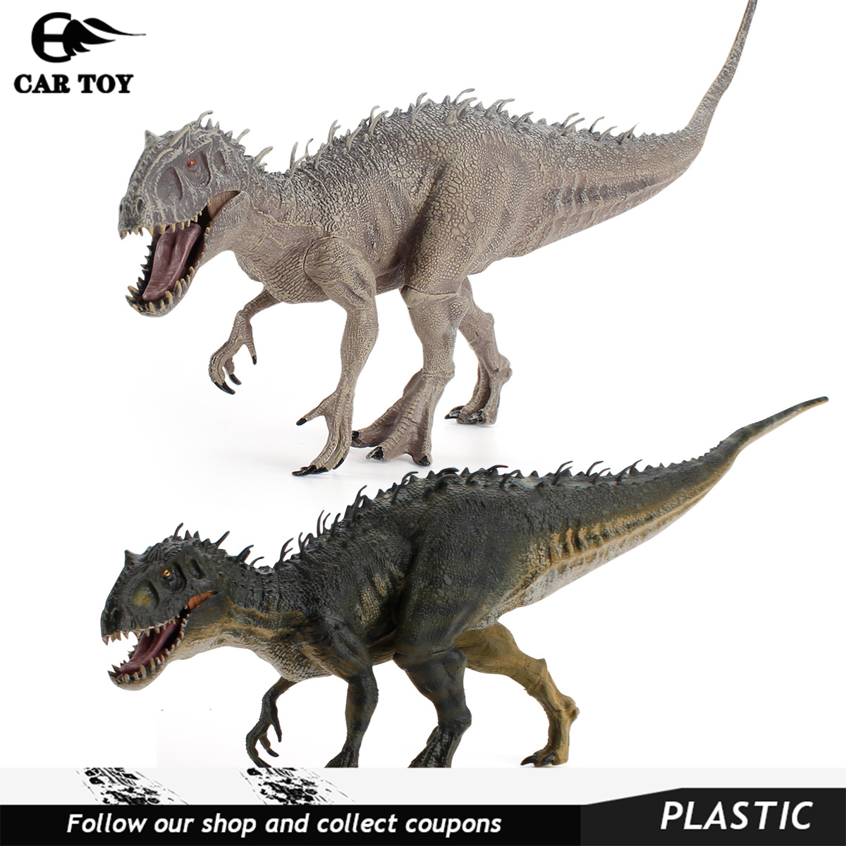 Xe đồ chơi cỡ lớn jurassic indominus rex khủng long mô phỏng đồ chơi mô hình pvc mô hình nhân vật
