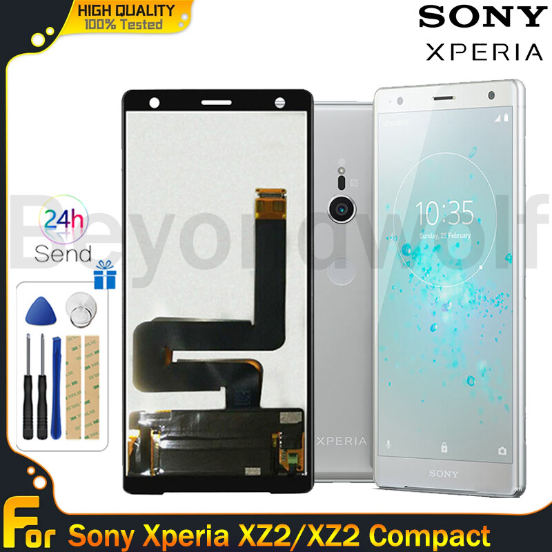 Beyondwolf Màn hình IPS LCD ban đầu cho Sony Xperia xz2/xz2 nhỏ gọn Màn hình LCD mini Màn hình cảm ứng thay thế lắp ráp số hóa màn hình cho Sony Xperia xz2 xz2 nhỏ gọn