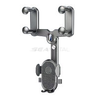 SEAMETAL Giá Đỡ Xoay 360 ° Điện Thoại Trong Xe Ô Tô Giá Đỡ Giá Gắn Gương Chiếu Hậu Cho Điện Thoại Di Động 4.7-7.2Inch