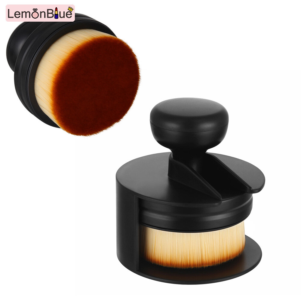 Gambar LemonBlue Portable Makeup Brush O Shape Seal Stamp Foundation Powder Blush Liquid Cosmetic Make Up Brushes