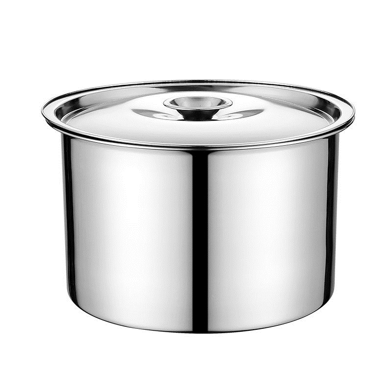 Gambar Thickened stainless steel seasoning box with lid flavor cup sealed jar kitchen supplies salt shaker seasoning box kitchen storage jar