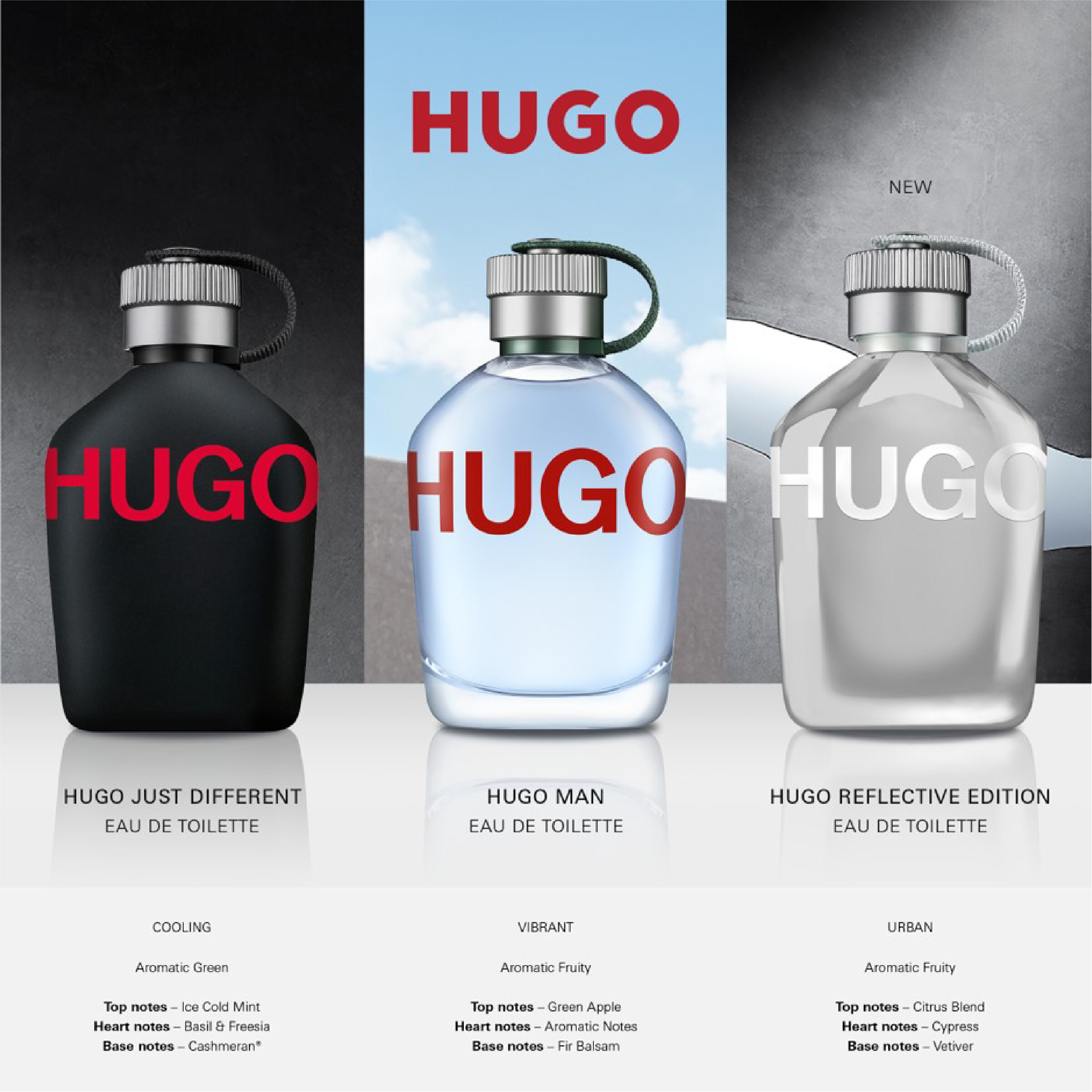 HUGO Man Eau De Toilette For Men Green Apple Aromatic Notes Fir