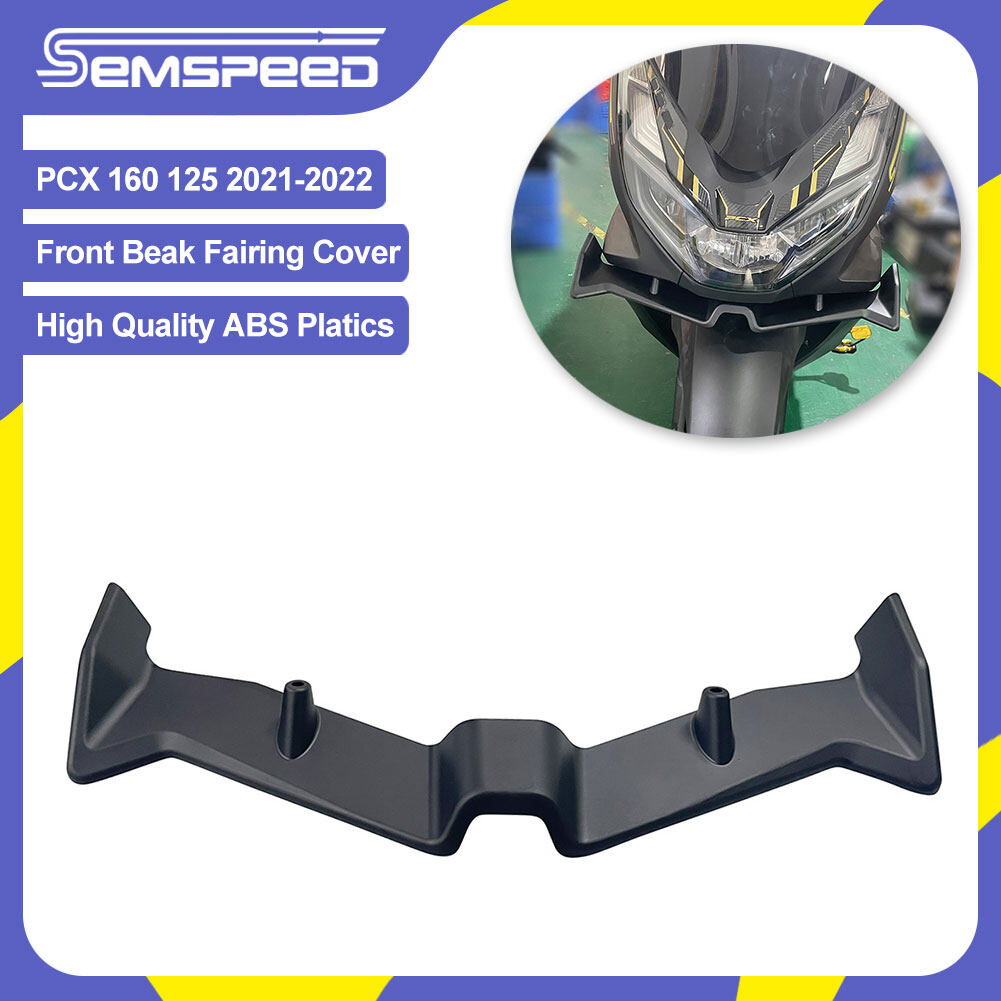 SEMSPEED Motorcycle Front Beak Fairing Wind Lip Cowl Cover For Honda PCX 160 125 PCX160 2021 2022 2023 2024 ราคา 940 บาท*ส่งฟรี