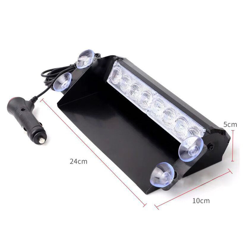 Đèn LED Nhấp Nháy Cho Ô Tô Đèn Cảnh Sát Đèn Tín Hiệu Màu Đỏ/Xanh Dương Vàng/Trắng Đèn Nhấp Nháy Khẩn Cấp Đèn Cảnh Báo Kính Chắn Gió 12V