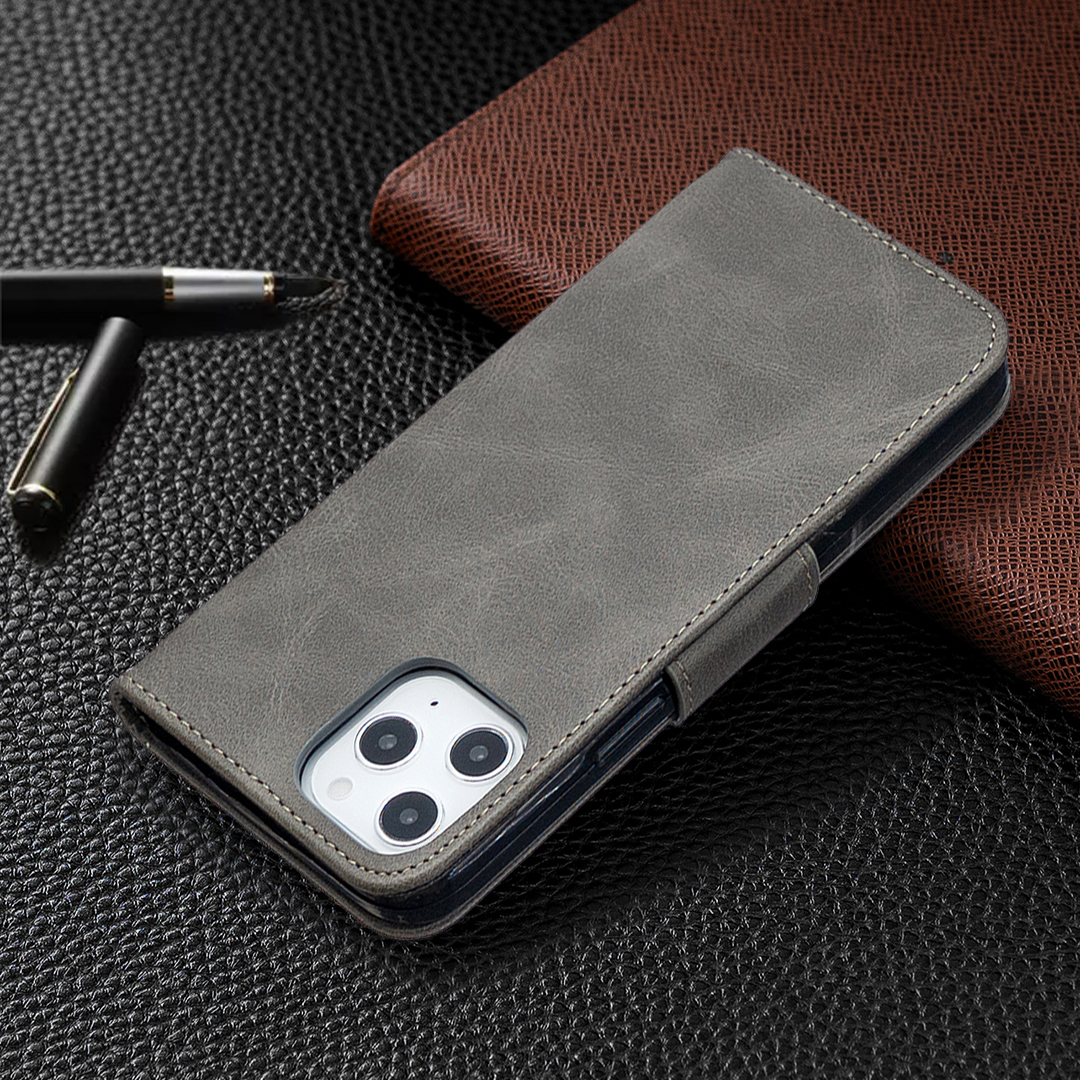 Leather Flip Phone Case With Card Slots And Stand For Smartphone_voghion.com